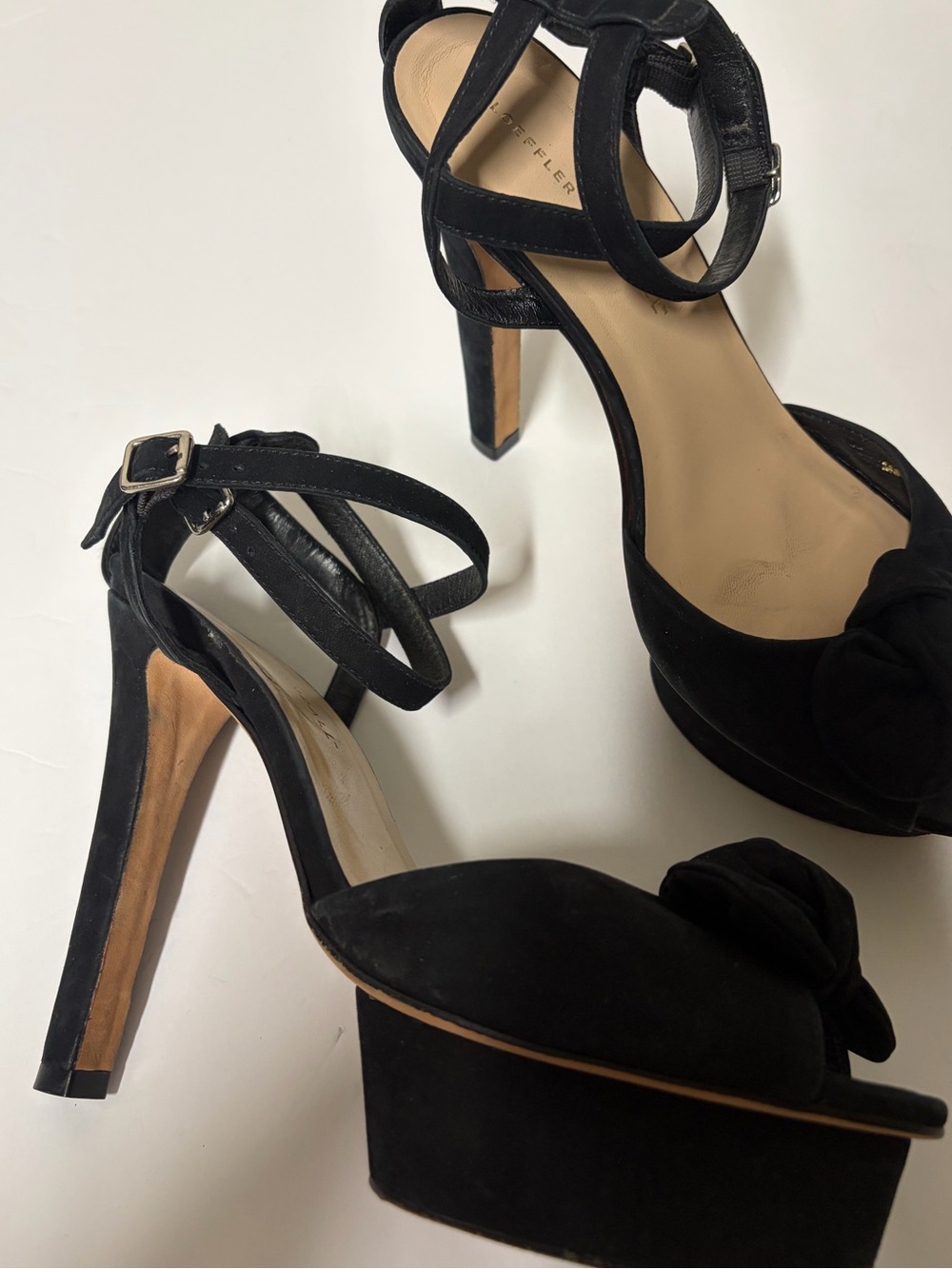 Loeffler Randall Suede Bow Platform Heels - Picture 4 of 12